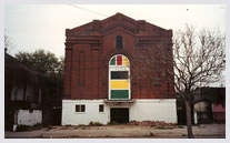 Former Congregation Gates of Prayer in New Orleans. In this location from 1867 to 1920. May be oldest former synagogue building West of the Appalachians.